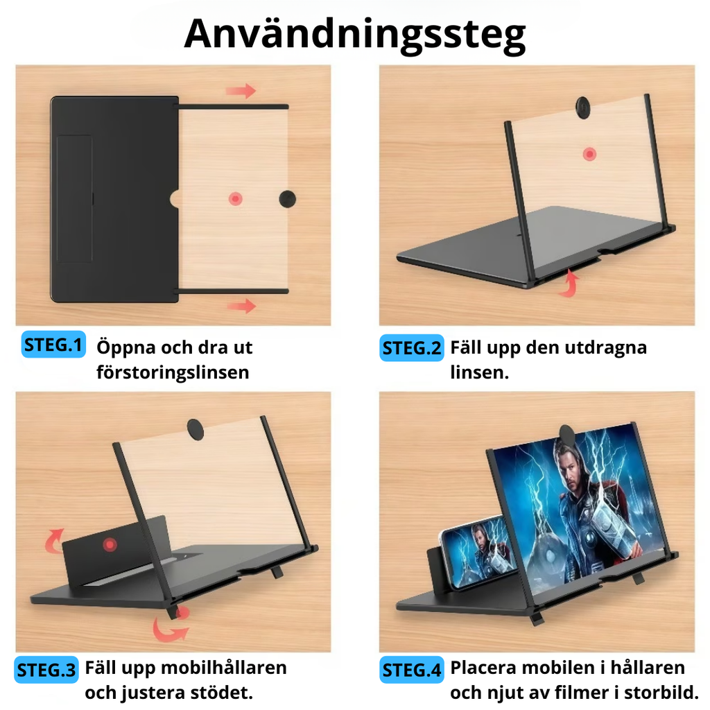 NordicView™-Skärmförstorare för mobil